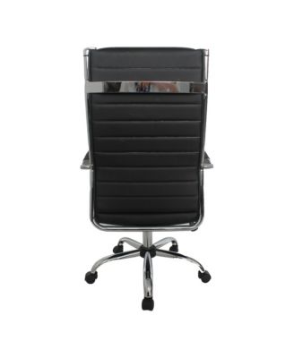 Tioga 43-inch Faux Leather Height Adjustable Swivel Office Chair