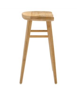 Saville Backless Wood Counter Stools, Set of 2