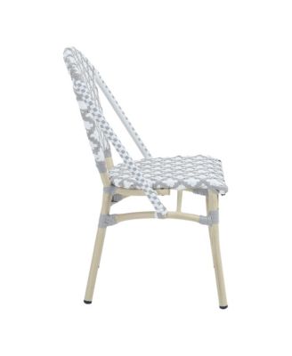 Quade Aluminum and PE Wicker Patio Dining Chairs, Set of 2
