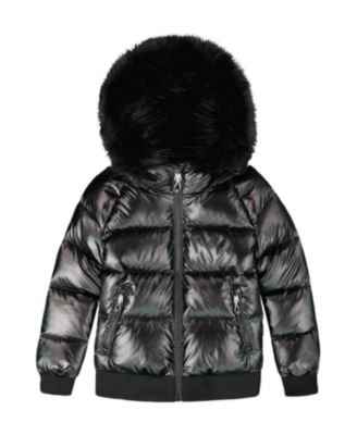 Boys' Quilted Bomber-Style Winter Coat - Little Kid
