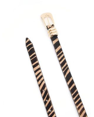 Women's Thin Tiger Print Belt