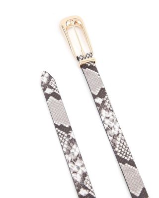 Women's Signature Snake Embossed Leather Belt