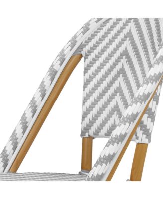 Tempata Aluminum and Resin Wicker Outdoor Dining Chair, Set of 2