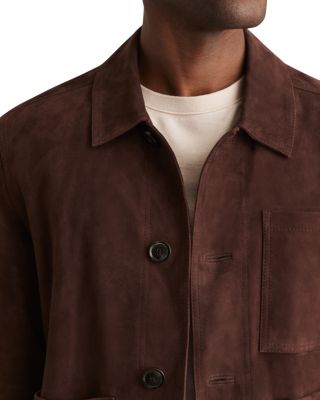 Wilstead Suede Press Stud Trucker Jacket