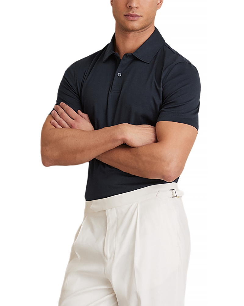 Reiss Earl Airwater Cotton Polo Shirt