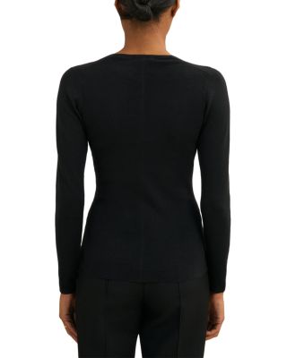 Maeve Silk Blend Long Sleeve Top