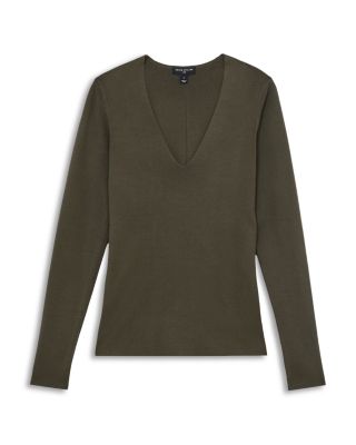 Maeve Silk Blend Long Sleeve Top