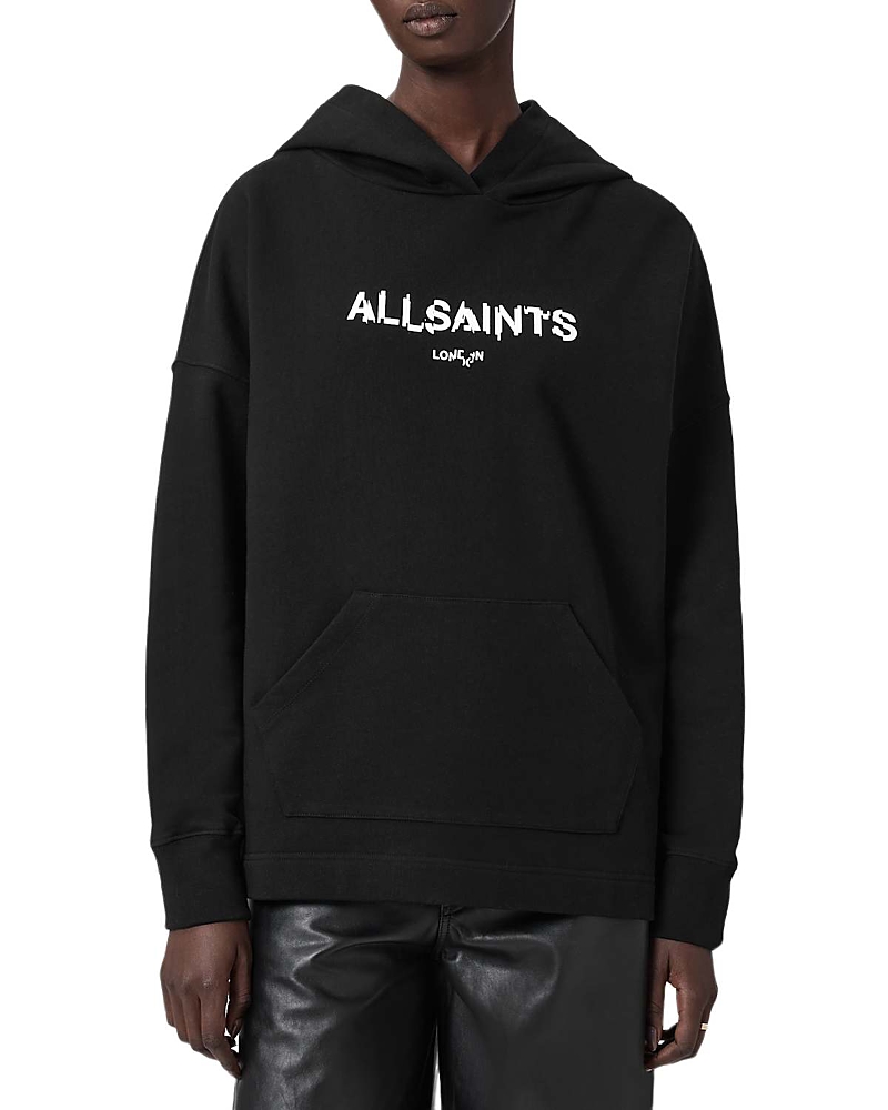 Allsaints Static Etie Hoodie In Black