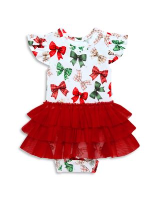 Girls' Christabel Ruffled Tulle Tiered Bodysuit Dress - Baby