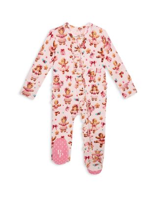 Girls' Ginger Posh Ruffled Zip Footie - Baby