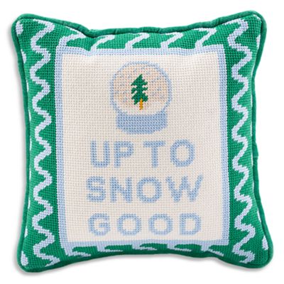 Up to Snow Good Needlepoint Pillow