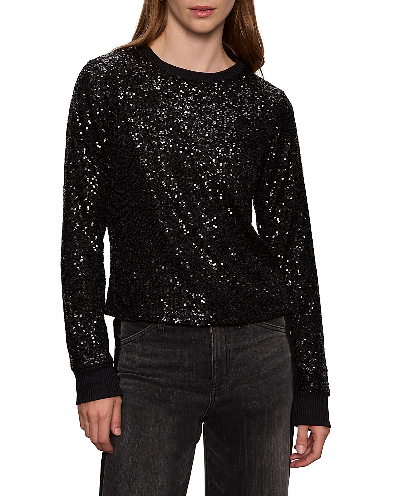 Sanctuary Sparkle Together Sequin Top In Black