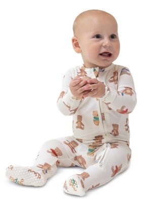Boys' Teddy Bear Collection 2 Way Zipper Footie - Baby