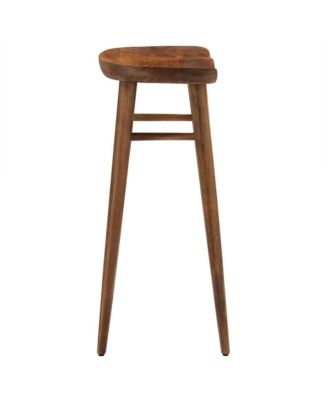 Saville Backless Wood Bar Stools Set of 2