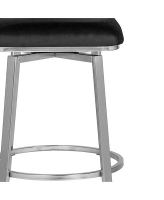 Seneca 29-inch Microfiber Swivel Barstools with Steel Frame, Set of 2