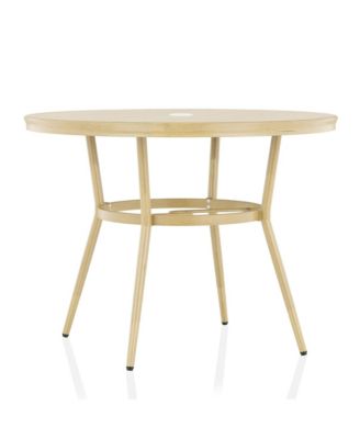 Sylvestri Aluminum Patio Round Dining Table