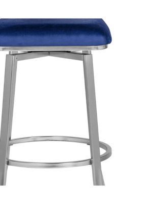 Seneca 29-inch Microfiber Swivel Barstools with Steel Frame, Set of 2