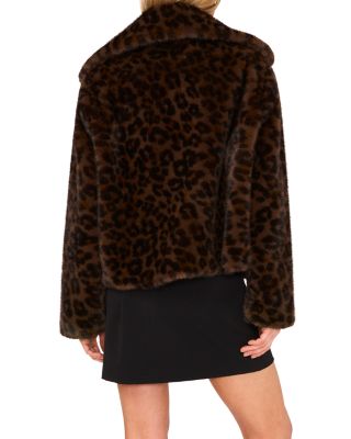 Aryanal Cropped Faux Fur Coat