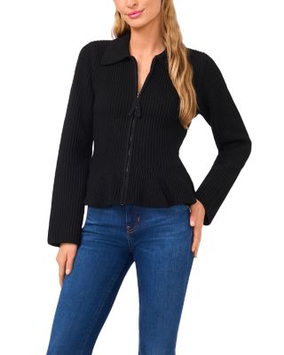 Luella Zip Front Peplum Jacket