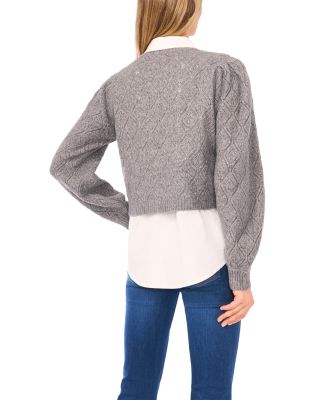 Rumer Pointelle Twofer Sweater