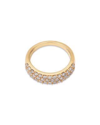 Diamond Multi-Row Ring in 14K Yellow Gold, 1.0 tcw