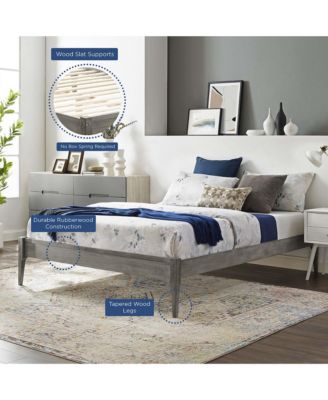 June Wood Platform Bed Frame
