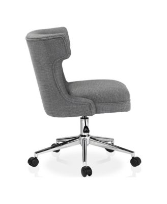 Leona Fabric Wingback Swivel Office Chair
