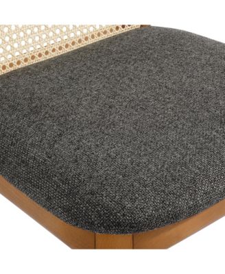 Monarch Wood and Rattan Dining Side Chair