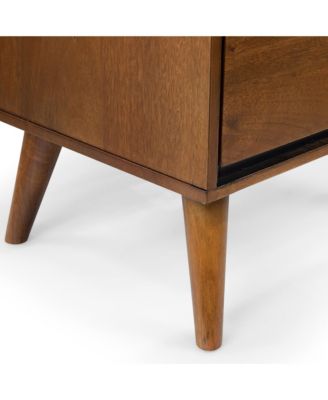 Presley Solid Wood 2-Drawer Nightstand