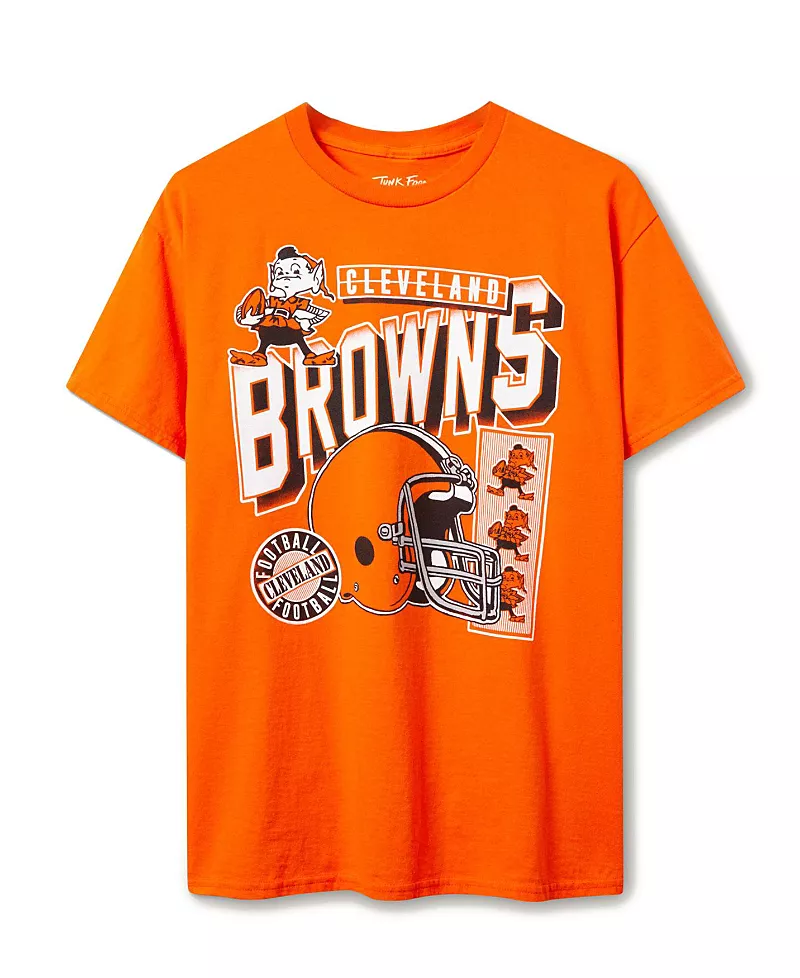 Junk Food Clothing Unisex Nfl Cleveland Browns Checkdown Flea Market Tee