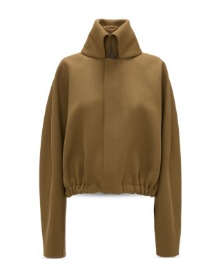 Wool Roll Neck Bomber Jacket