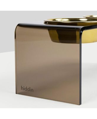 Medium Bronze Pet Feeder, 1 Quart Bowls