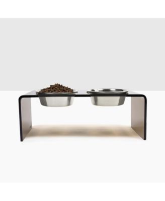 Medium Bronze Pet Feeder, 1 Quart Bowls