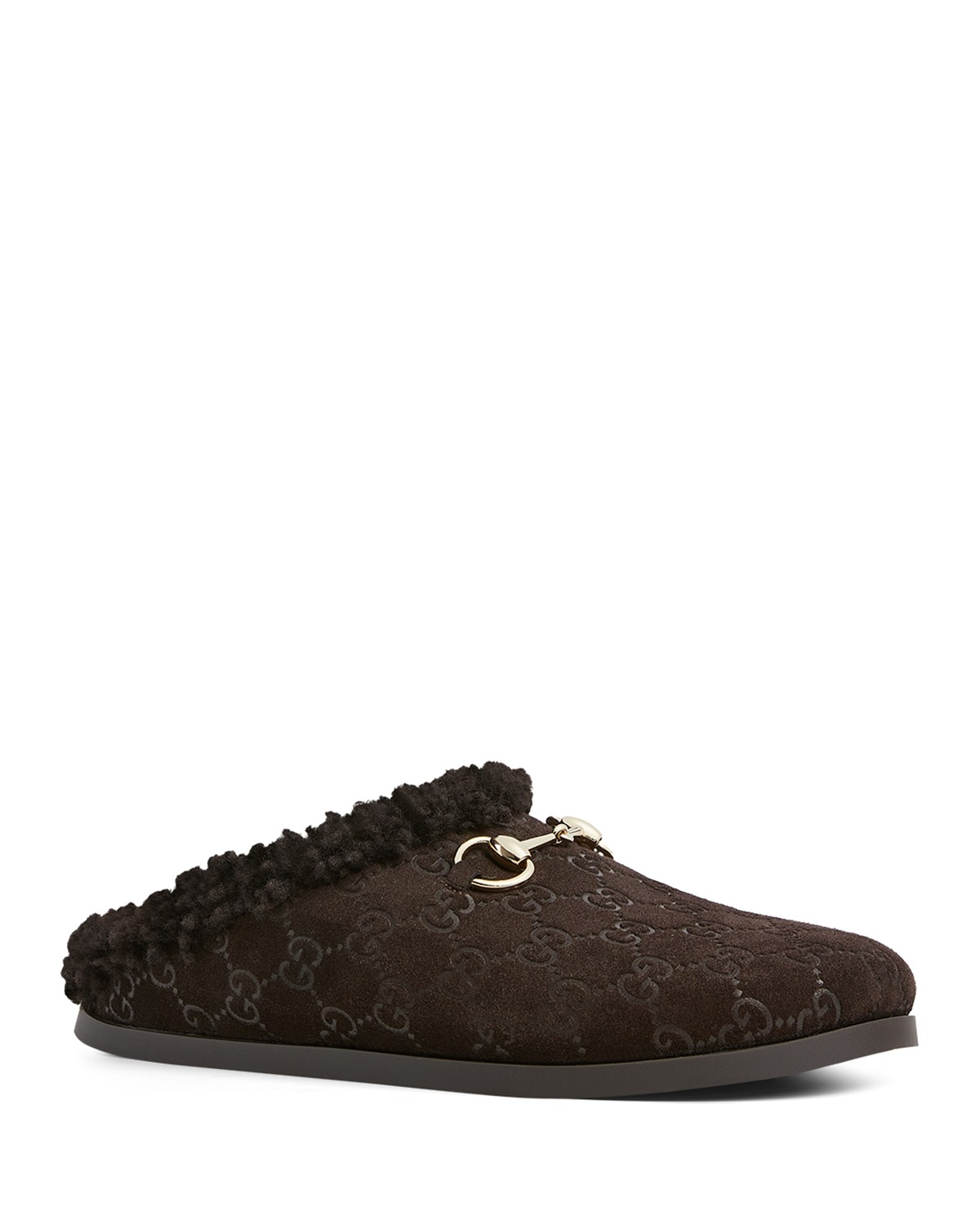 Horsebit Shearling Mules