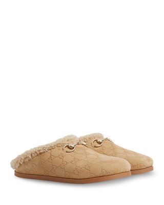 Women's Horsebit Shearling Mules