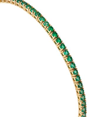 Emerald Ombr&eacute; Bracelet in 14K Yellow Gold