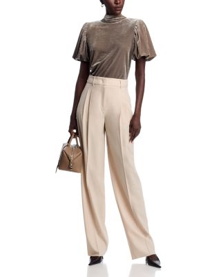 Velvet Mock Neck Top