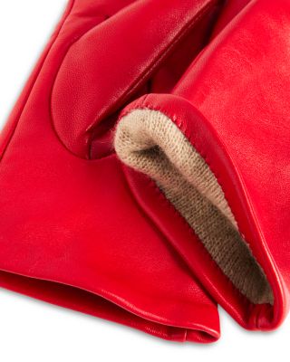 Cashmere Lined Leather Tech Gloves - Exclusive