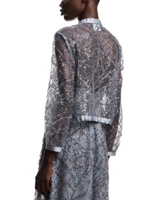 Sequined Tulle Jacket