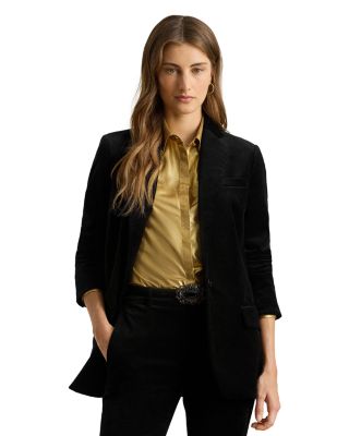 Stretch Velvet Blazer