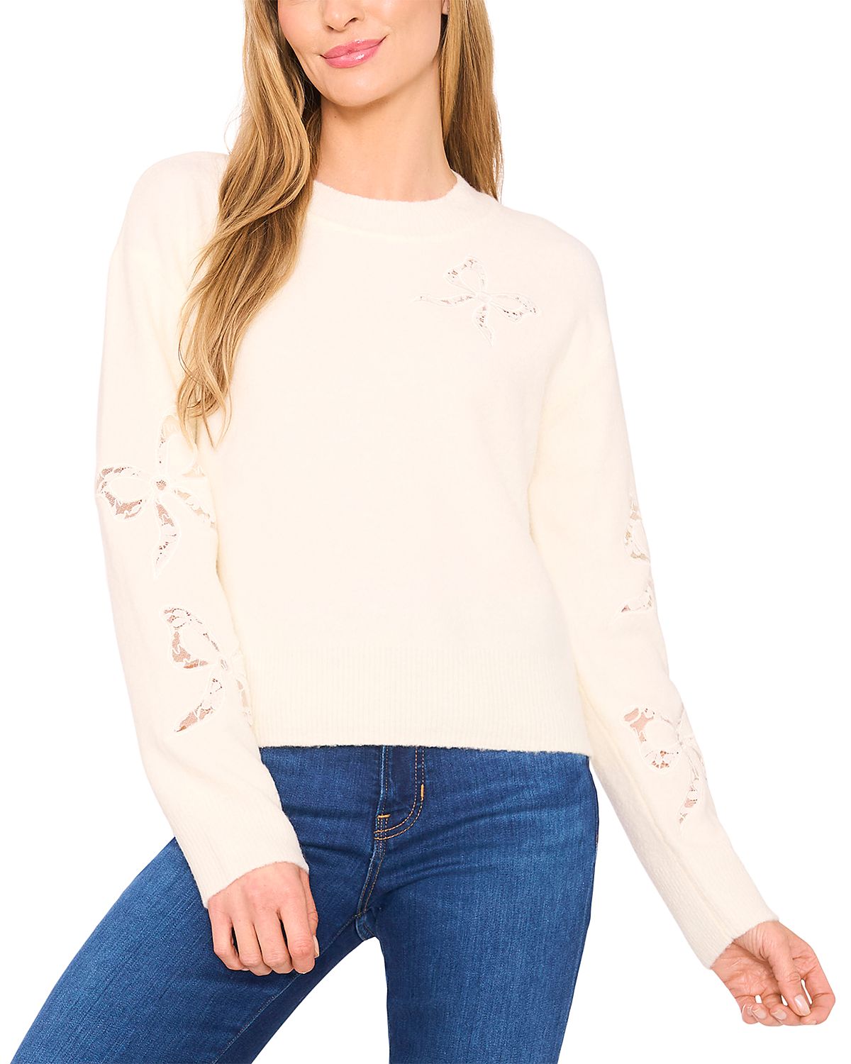 CeCe Lace Bow Sweater