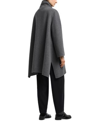 Wool & Silk Zip Coat