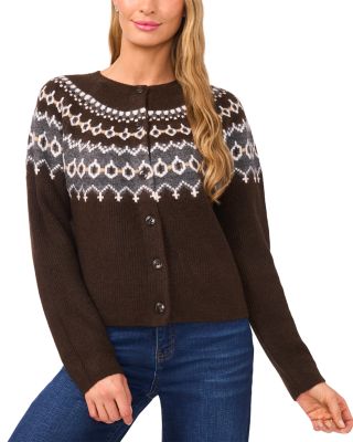 Fair Isle Raglan Cardigan