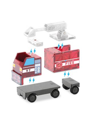 Fire Station Magnetic Construction Set, 50 Piece - Ages 3+