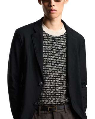 Regular Fit Technical Jersey Blazer