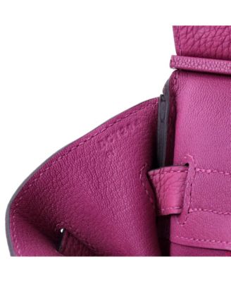 Birkin 30 Handbag Pink Togo with Palladium Hardware