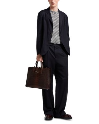 Saglia Wide Leg Wool Trousers