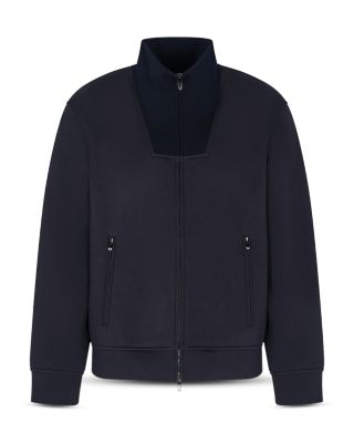 Travel Essentials Ribbed Turtleneck Zip Up Sweatshirt