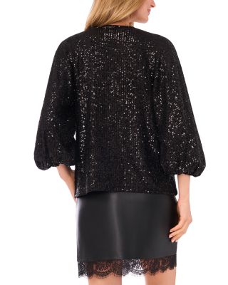 Sequined Raglan Top