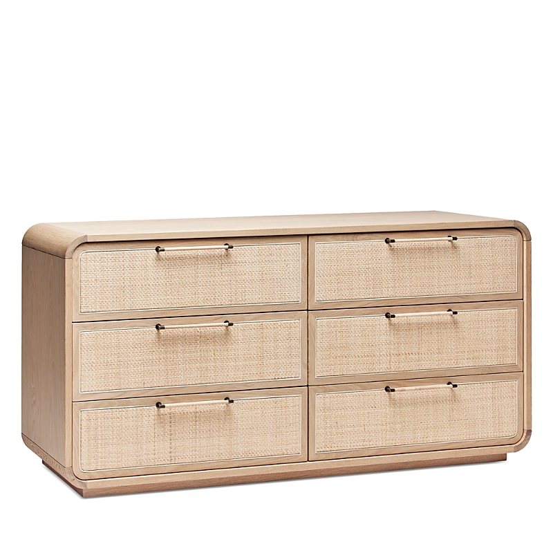 Interlude Home Marsh 6 Drawer Chest In Brown